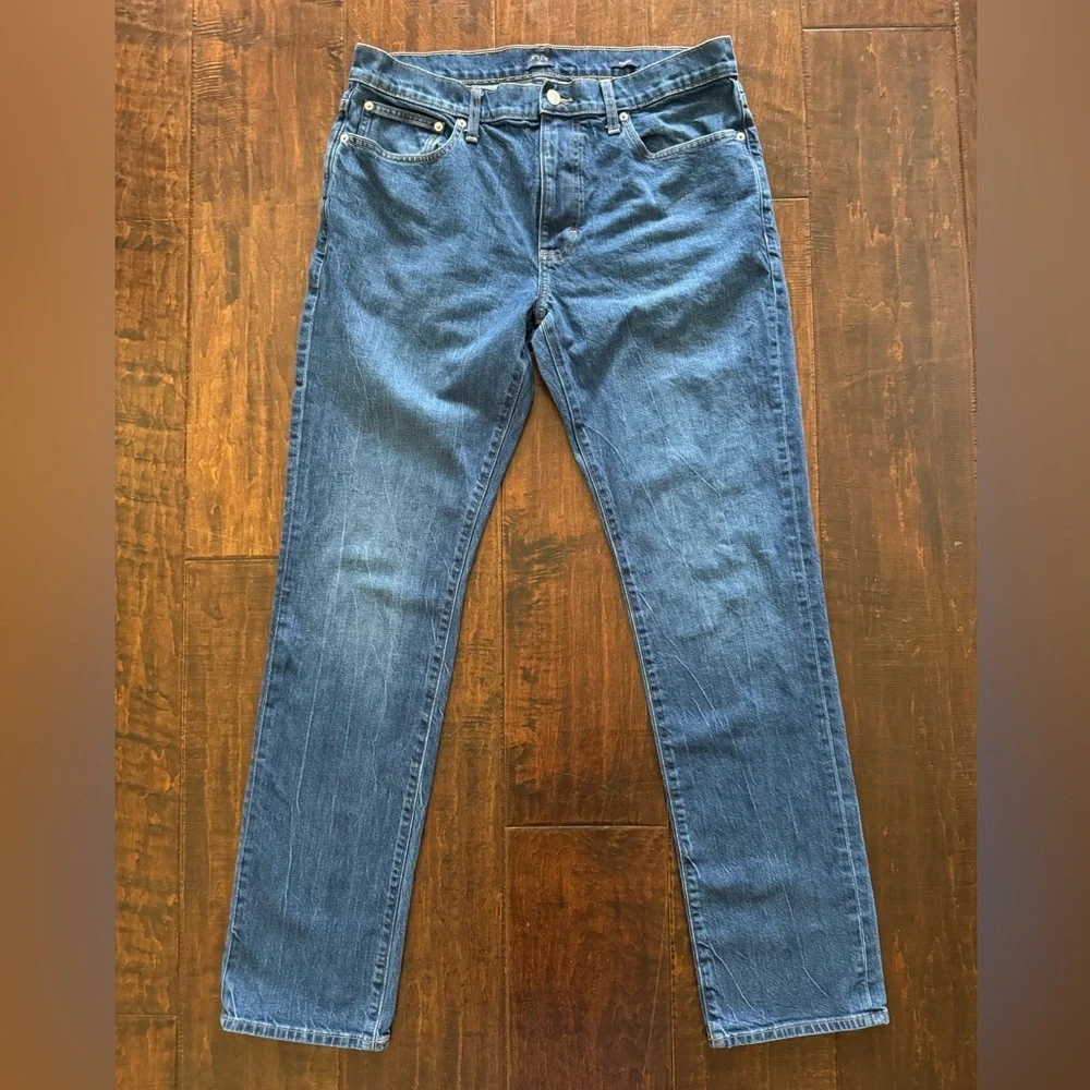 J. Crew Factory Straight-Fit Jean in Vintage Stretch Size 34x34